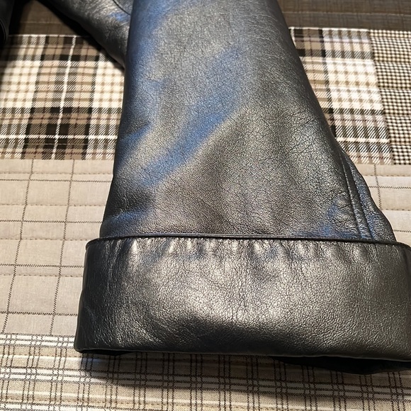 Women’s Damselle leather coat size L - Picture 4 of 6